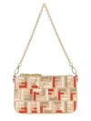 Fendi Baguette Clutch Multicolor In Neutral
