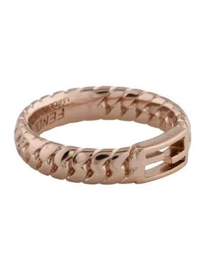 Pre-owned Fendi Baguette Ring In Multi