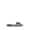 Fendi Women Printed Leather Baguette Slippers