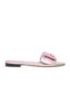 Fendi Baguette Sandals In Pink