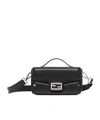 Fendi Baguette Soft Trunk Crossbody Bags Black In Black