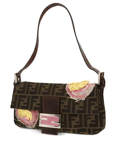 Pre-owned Fendi Baguette Shoulder Bag In Brown