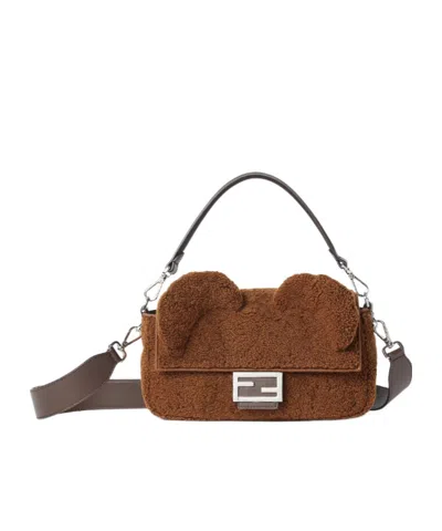 Fendi Baguette Shoulder Bag In Brown