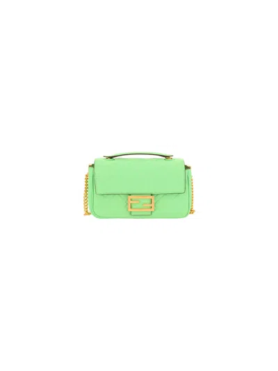 Fendi Baguette Shoulder Bag In Edamame+ovibr