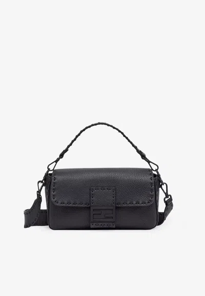 Fendi Baguette Shoulder Bag In Gray