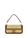 Fendi Baguette Shoulder Bag In Naturale+gianduia+os
