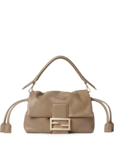 Fendi Baguette Soft Small Nappa Leather Mini-bag In Brown