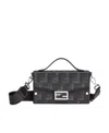 Fendi Baguette Soft Trunk Messenger Bag In Black