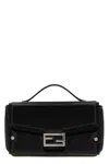 Fendi Baguette Soft Trunk Crossbody Bags Black