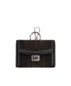 Fendi Baguette Soft Trunk Nano Key Bag In Brown