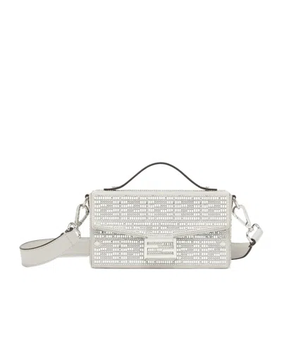 Fendi Baguette Soft Trunk Tote Bag In Grey
