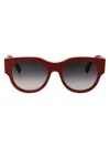 Fendi Baguette Sunglasses In Bordeaux