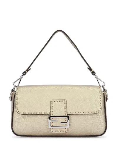Fendi Baguette Tote Bag In Gold