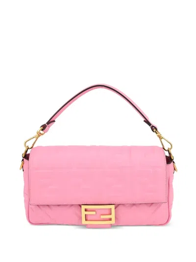 Pre-owned Fendi Baguette Two-way Shoulder Bag In 粉色
