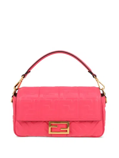 Pre-owned Fendi Baguette Two-way Shoulder Bag In 粉色