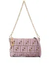 Fendi Monogram Ff Clutch Ba In Violet