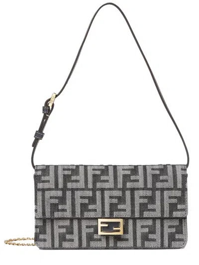 Fendi "baguette" Wallet In Black