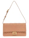 Fendi 'baguette' Wallet On Chain In Brown