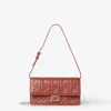 Fendi Wallet On Chain Baguette In Nappa Leather With Ff Motif