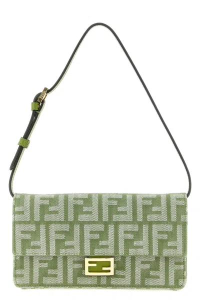 Fendi Wallet On Chain Baguette In Green