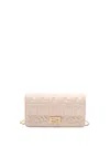 Fendi `baguette` Wallet On Chain In Pink