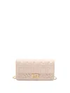 Fendi `baguette` Wallet On Chain In Pink