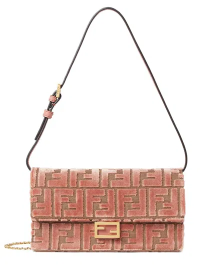 Fendi "baguette" Wallet In Pink