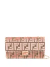Fendi Baguette Wallet In Pink