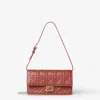 Fendi Sienna Brown Nappa Leather Wallet With Ff Motif In Brown