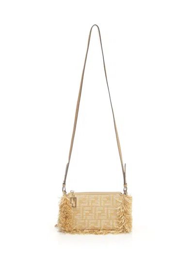 Fendi Baguette Wallets Beige