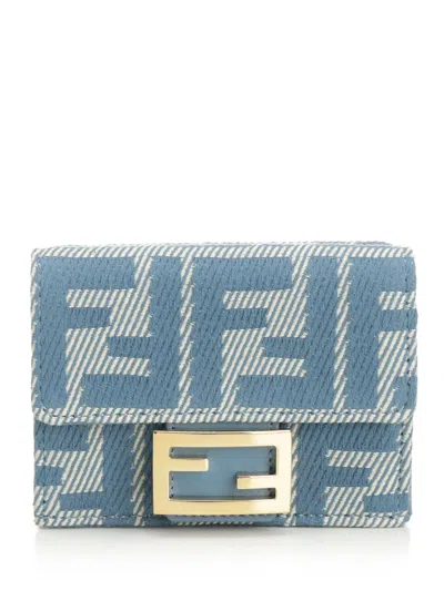 Fendi Baguette Wallets Blue
