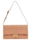 Fendi Wallet On Chain Baguette Portafoglio In Nappa Marrone Chiaro Con