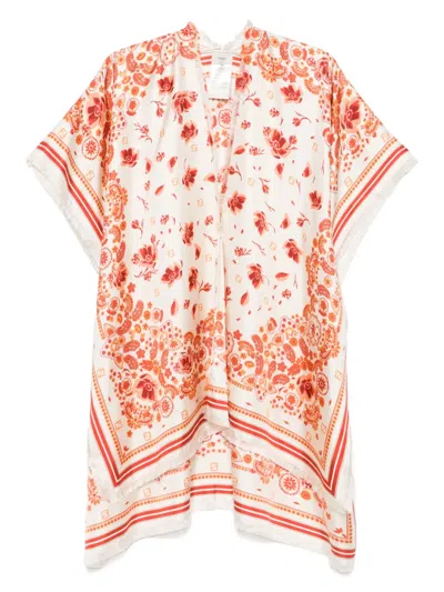 Fendi Bandana-print Poncho In Multi