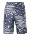 Fendi Ermuda Shorts Trousers Blue In Black