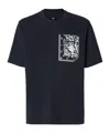 Fendi 'floral Pocket' Crew Neck T-shirt