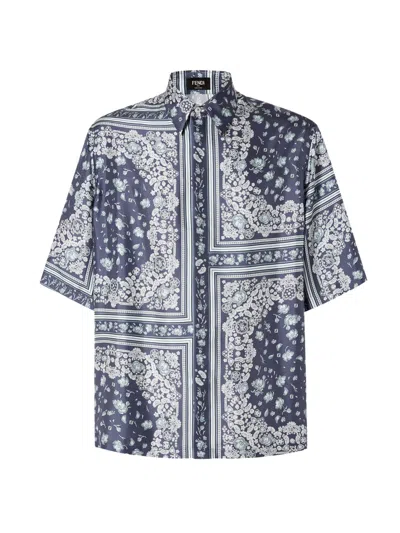 Fendi Bandana Shirt In Blue