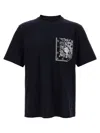Fendi 'floral Pocket' Crew Neck T-shirt
