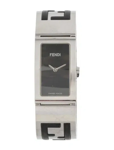 Pre-owned Fendi Bangle Bracelet Watch, 20mm In Multicolor