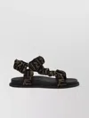 Fendi 'barefoot' Flat Sole Open Toe Sandals In Black