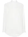 Fendi Camicia In Popeline Bianc In Barley