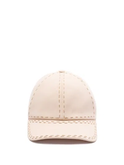 Fendi Sombrero - Color Carne Y Neutral In Beige