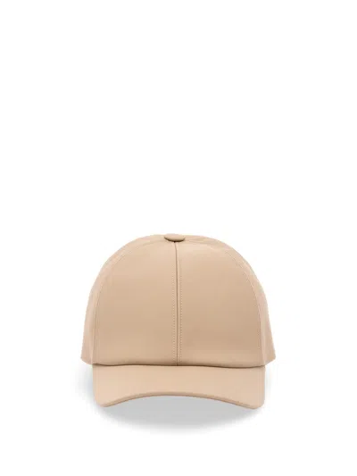 Fendi Baseball Cap In Beige