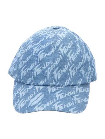 Pre-owned Fendi Baseball Cap In Blue