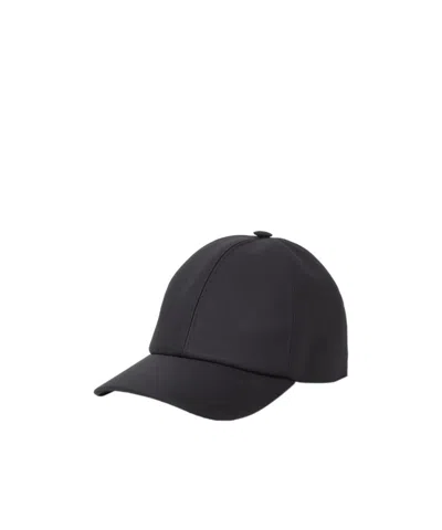 Fendi Baseball Cap In Black Cotton