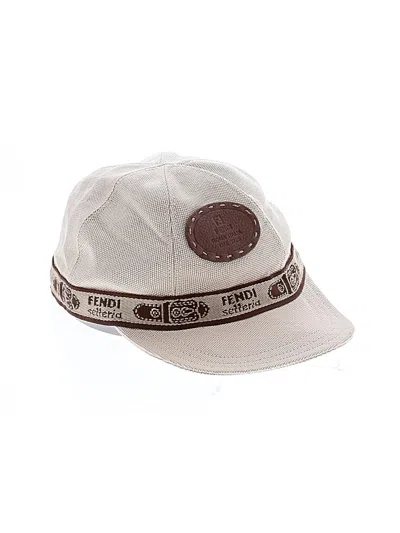 Pre-owned Fendi Baseball Cap In Ivory