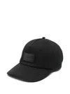 Fendi Baseball Cap With Logo Plaque In Black
