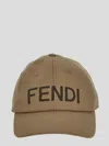Fendi Baseball Cap With Visor And Embroidered Logo