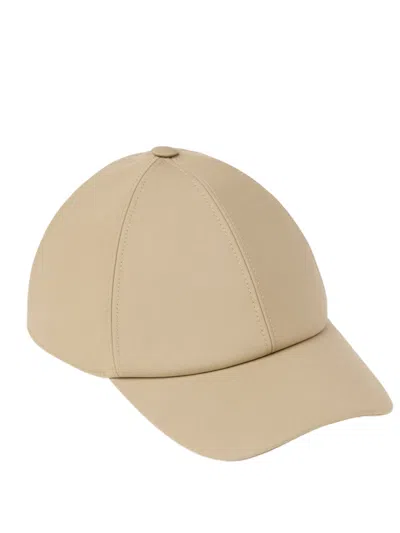 Fendi Kids' Baseball Hat Ribbon Beige In Brown