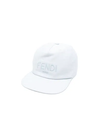 Fendi Baseball Hat With Ff Logo In Blue