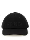 Fendi Baseball Hat With Logo In Brown